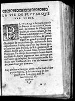 1574 - Benoît Rigaud - Trésor des vies de Plutarque - Avignon