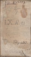 1612 - Dominicus Custos - Trésor des proverbes français  - Bibliopol-Olomuc