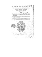 1563 - Barthélemy Barton - Recette véritable pour multiplier et augmenter trésors - BU Madrid