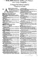 1573 - Christophe Plantin - Trésor du langage bas-allemand - BM Lyon