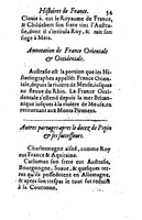 1614 - Jean Corrozet - Trésor des histoires de France - BM Lyon
