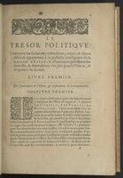 1608 - Nicolas Du Fossé - Trésor politique - BnF Tolbiac