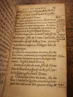 1604 - Galiot Corrozet - Trésor des histoires de France - BNC Florence
