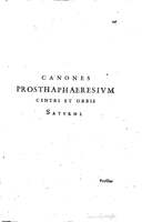 1634 - Zacharie Roman - Les Tables perpétuelles - Universiteit Leiden