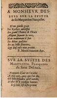 1611 - Théodore Reinsart - La Suitte des marguerites françoises, ou second thresor du bien dire - BSB Munich