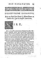 1654 - Michel Bobin - Trésor des harangues, remontrances et oraisons funèbres - BM Lyon