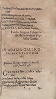 1612 - Dominicus Custos - Trésor des proverbes français  - Bibliopol-Olomuc