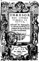 1562 - Jean d’Ogerolles et Gabriel Cotier - Trésor des Amadis - Lucerne