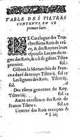 1604 - Galiot Corrozet - Trésor des histoires de France - BNC Florence