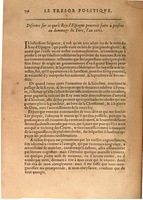 1608 - Nicolas Du Fossé - Trésor politique - BSB Munich