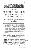 1629 - Manassés de Préaulx - Sermons ou Trésors de la piété chrétienne - BM Lyon