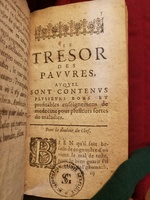 1618 - Antoine Bourriquant - Trésor des pauvres - Bibliothèque Sainte-Geneviève