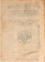 1609 - Philippe Albert et Alexandre Pernet - Trésor des trois langues française, italienne et espagnole (Seconde partie) - BSB Munich