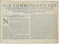 1601 - Bonaventure d’Aseville - Trésorerie ou cabinet de route marinesque - BnF