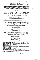 1630 - Jean Corrozet - Trésor des histoires de France - BM Lyon