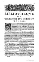 1629 - Veuve Nicolas Buon - Trésor du droit français (21754 T. 2) - BM Lyon