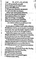 1606 - Théodore Reinsart - Trésor des chansons amoureuses recueillies des plus excellents airs de cour - Livre I - NK ČR Prague