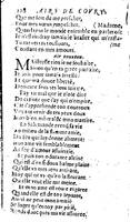 1606 - Théodore Reinsart - Trésor des chansons amoureuses recueillies des plus excellents airs de cour - Livre I - NK ČR Prague