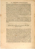 1608 - Nicolas Du Fossé - Trésor politique - BSB Munich