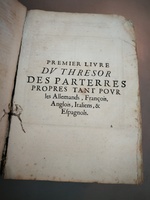1629 - Étienne Gamonet - Trésor des parterres de l’univers - BM Marseille