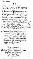 1560 - Jean Bellère - Trésor de vertu - Det Kongelige Bibliotek
