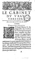 1606 - Adrian Périer - Cabinet du vrai trésor - BM Lyon