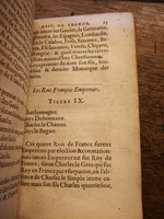 1604 - Galiot Corrozet - Trésor des histoires de France - BNC Florence