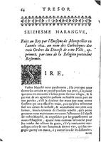1654 - Michel Bobin - Trésor des harangues, remontrances et oraisons funèbres - BM Lyon
