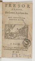 1600 - Nicolas Bonfons - Trésor d’amour - BnF Arsenal