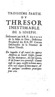 1654 - Antoine Jullieron - Trésor inestimable de Saint-Joseph - BM Lyon