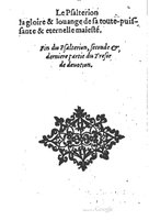 1578 - Guillaume Chaudière - Trésor de dévotion traitant de plusieurs belles vertus - BM Lyon