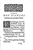 1633 - Jean Corrozet - Trésor des histoires de France - BM Lyon