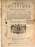 1608 - Pierre Chevalier - Trésor politique - BSB Munich