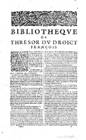 1629 - Veuve Nicolas Buon - Trésor du droit français (29620 T. 1) - BM Lyon