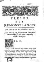 1654 - Michel Bobin - Trésor des harangues, remontrances et oraisons funèbres - BM Lyon