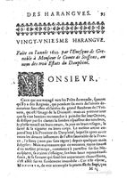 1654 - Michel Bobin - Trésor des harangues, remontrances et oraisons funèbres - BM Lyon