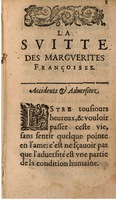 1611 - Théodore Reinsart - La Suitte des marguerites françoises, ou second thresor du bien dire - BSB Munich