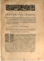 1608 - Nicolas Du Fossé - Trésor politique - BSB Munich