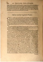 1608 - Nicolas Du Fossé - Trésor politique - BSB Munich
