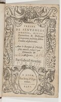 1577 - Jean d’Ogerolles - Trésor de sentences dorées - BnF Arsenal