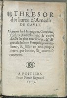 1559 - Pierre Regnard - Trésor des Amadis - Det KLG Copenhague