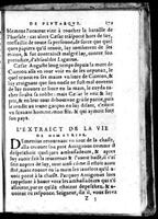 1574 - Benoît Rigaud - Trésor des vies de Plutarque - Avignon