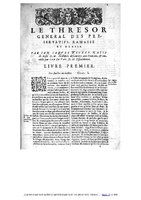 1609 - Étienne Gamonet - Grand dispensaire ou Trésor général et particulier des préservatifs - BIU Santé