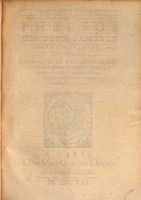 1607 - Marc Orry - Trésor des deux langues espagnole et française (Première et Seconde parties) - ÖNB Wien