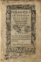 1572 - Lucas Breyer - Finances et Trésor de la plume française - BNC Rome