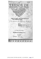 1560 - Pierre et Jan Moine - Trésor de médecine - Université Paris Cité