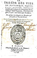 1577 - Claude Micard - Trésor des vies de Plutarque - BSB Munich