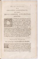 1634 - Zacharie Roman - Les Tables perpétuelles - BnF Arsenal