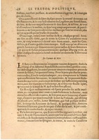 1608 - Nicolas Du Fossé - Trésor politique - BSB Munich