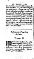 1604 - Galiot Corrozet - Trésor des histoires de France - BNC Florence